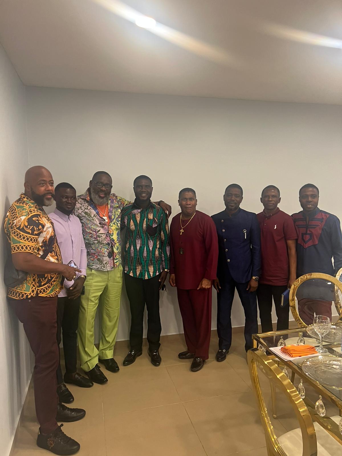 Bishop Richard with an international leadership delegation